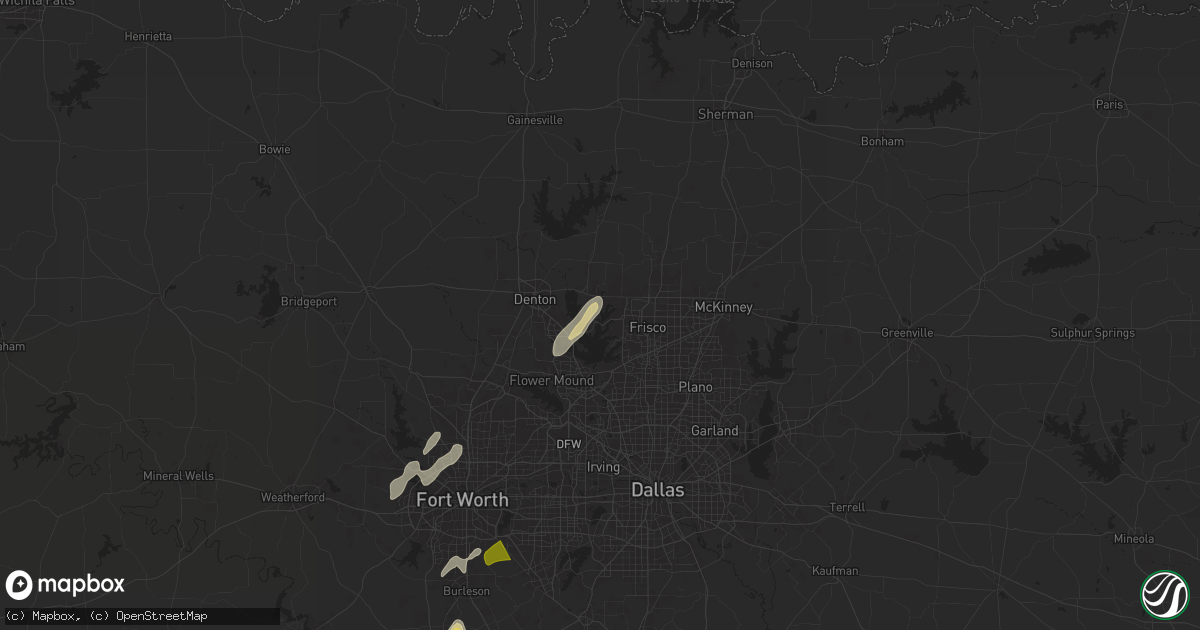 Hail Map in Little Elm, TX on April 26, 2024 HailTrace